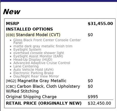 2022 Subaru WRX Base