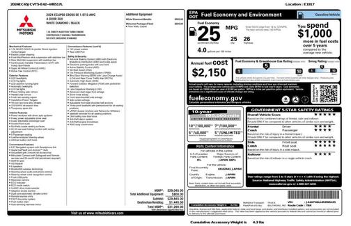 2024 Mitsubishi Eclipse Cross SE