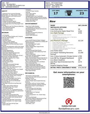 2017 Mercedes-Benz AMG GLE 43 Base 4MATIC