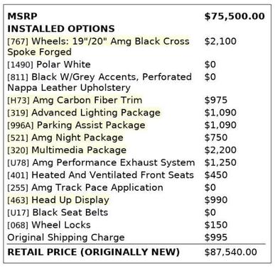 2018 Mercedes-Benz AMG C 63 S