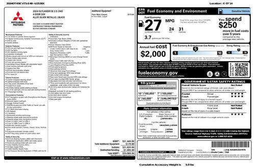 2024 Mitsubishi Outlander SE