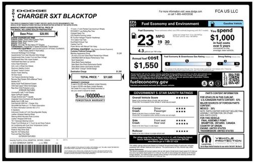 2018 Dodge Charger SXT