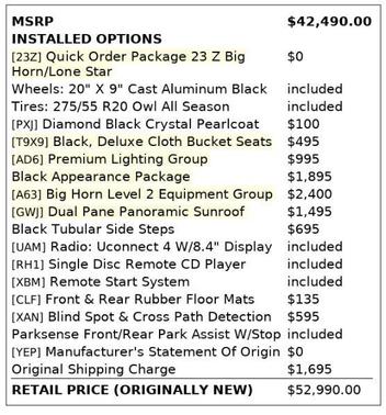 2019 RAM 1500 Big Horn