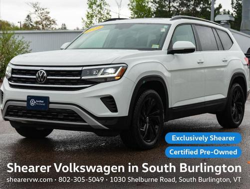 Pure White 2023 Volkswagen Atlas 3.6 SE w/ Technology