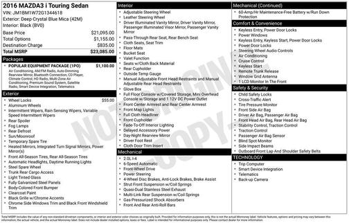 2016 Mazda Mazda3 i Touring