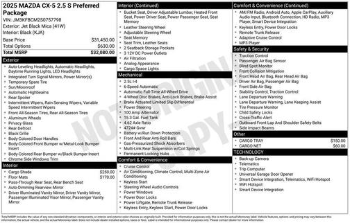 2025 Mazda CX-5 2.5 S Preferred
