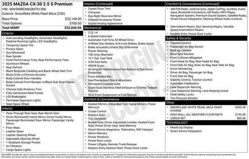 2025 Mazda CX-30 2.5 S Premium Package