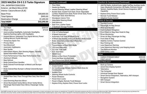 2025 Mazda CX-5 2.5 Turbo Signature