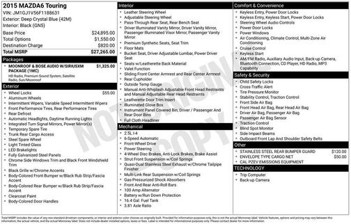 2015 Mazda Mazda6 i Touring