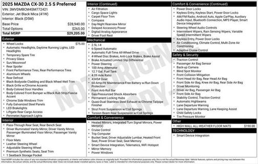 2025 Mazda CX-30 2.5 S Preferred Package
