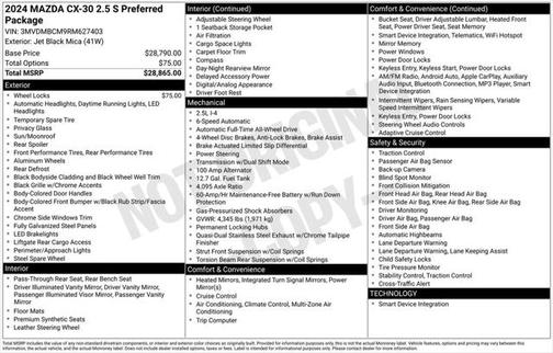 2024 Mazda CX-30 2.5 S Preferred Package