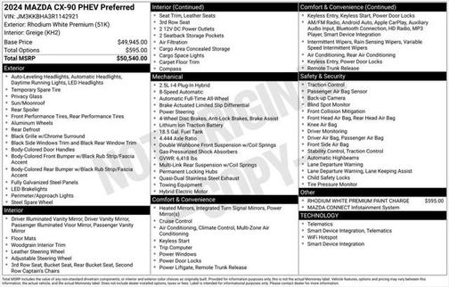 2024 Mazda CX-90 PHEV Preferred