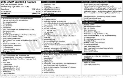 2025 Mazda CX-30 2.5 S Premium Package