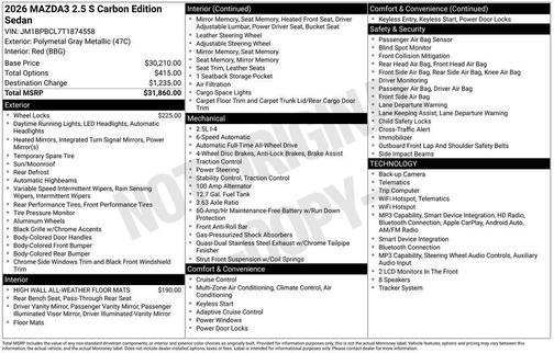 Polymetal Gray Metallic 2026 Mazda Mazda3 AWD