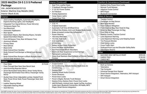 2025 Mazda CX-5 2.5 S Preferred