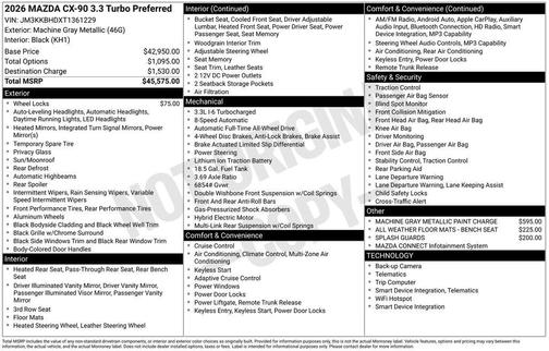 2026 Mazda CX-90 3.3 Turbo Preferred