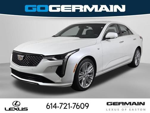 Crystal White Tricoat 2023 Cadillac CT4 Premium Luxury