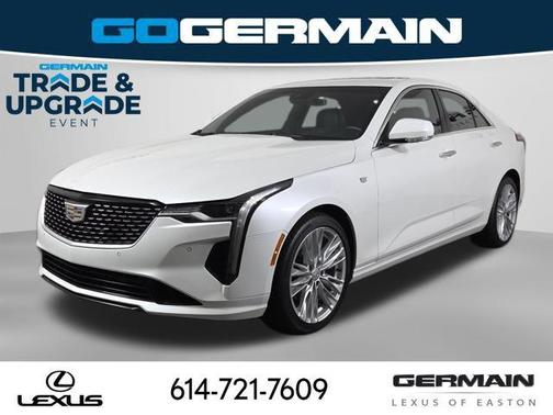 Crystal White Tricoat 2023 Cadillac CT4 Premium Luxury