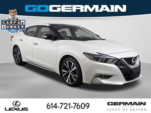 Pearl White 2016 Nissan Maxima 3.5 Platinum