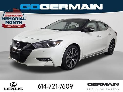 Pearl White 2016 Nissan Maxima 3.5 Platinum
