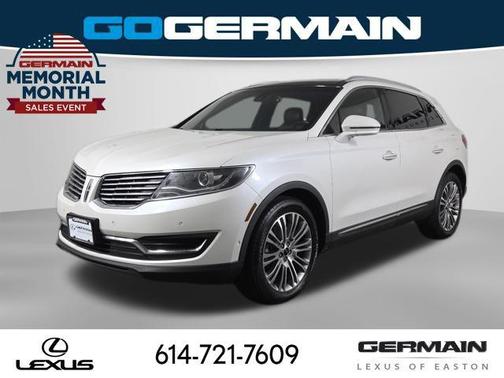 White Platinum 2018 Lincoln MKX Reserve