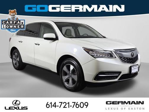 White Diamond Pearl 2016 Acura MDX SH-AWD