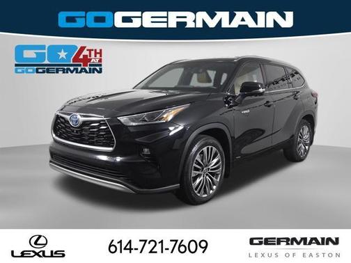 Midnight Black Metallic 2021 Toyota Highlander Hybrid Platinum
