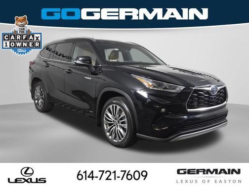 Midnight Black Metallic 2021 Toyota Highlander Hybrid Platinum