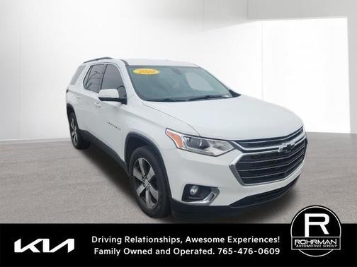 Summit White 2020 Chevrolet Traverse LT Leather