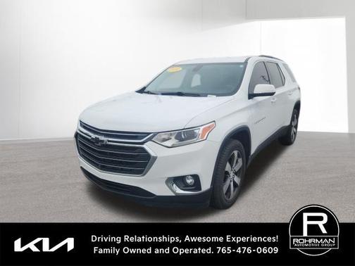 Summit White 2020 Chevrolet Traverse LT Leather