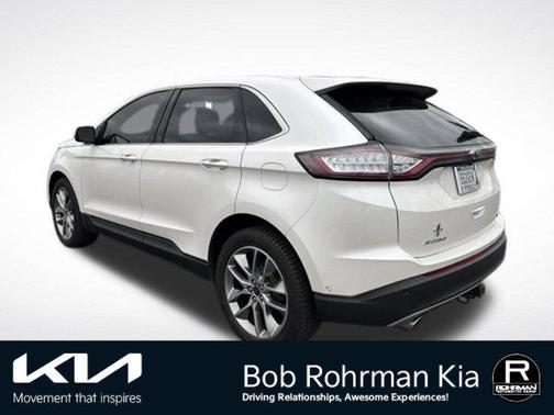 White Platinum 2017 Ford Edge Titanium