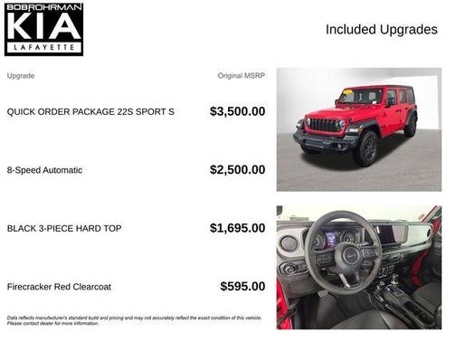Firecracker Red Clearcoat 2024 Jeep Wrangler Sport