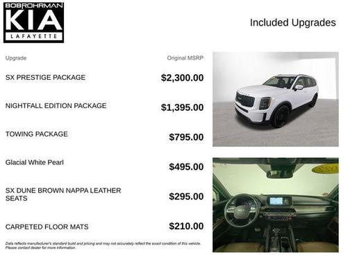 Glacial White Pearl 2022 Kia Telluride SX