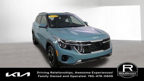 Blue 2024 Kia Seltos EX