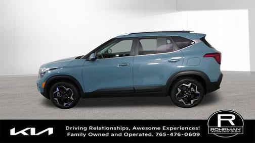 Blue 2024 Kia Seltos EX