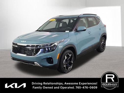 Blue 2024 Kia Seltos EX