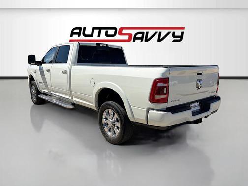 Pearl White 2023 RAM 3500 Limited Crew Cab 4x4 8' Box