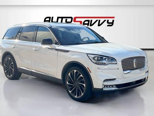 PRISTINE WHITE MET 3C 2023 Lincoln Aviator Reserve