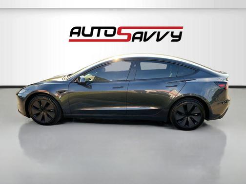 Stealth Grey 2025 Tesla Model 3 Long Range