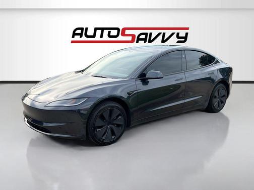 Stealth Grey 2025 Tesla Model 3 Long Range