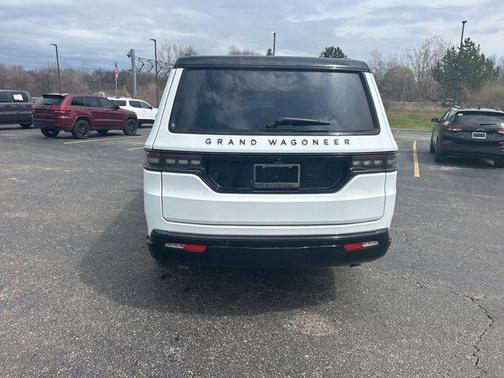 Bright White Clearcoat 2024 Jeep Grand Wagoneer L Series III Obsidian 4x4