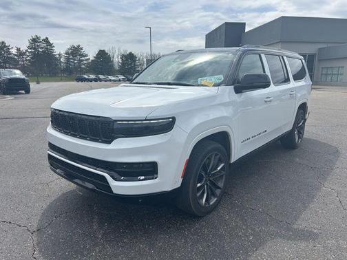 Bright White Clearcoat 2024 Jeep Grand Wagoneer L Series III Obsidian 4x4
