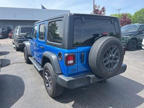 Hydro Blue Pearl Coat 2024 Jeep Wrangler Sport S