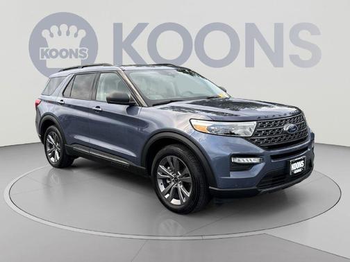Infinite Blue Metallic Tinted Clearcoat 2021 Ford Explorer XLT