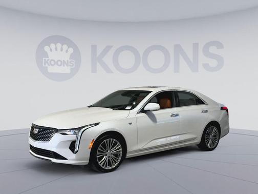 Crystal White Tricoat 2021 Cadillac CT4 Premium Luxury