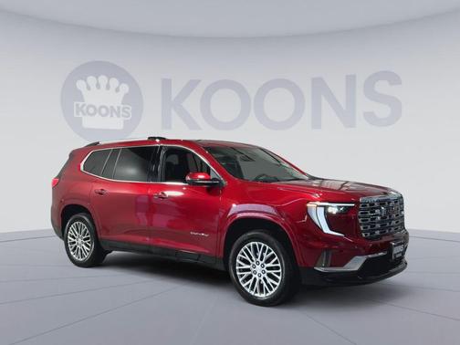 Volcanic Red Tintcoat 2025 GMC Acadia Denali