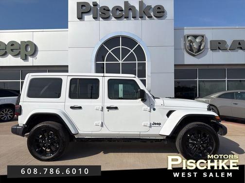 Bright White Clearcoat 2025 Jeep Wrangler 4xe Sahara