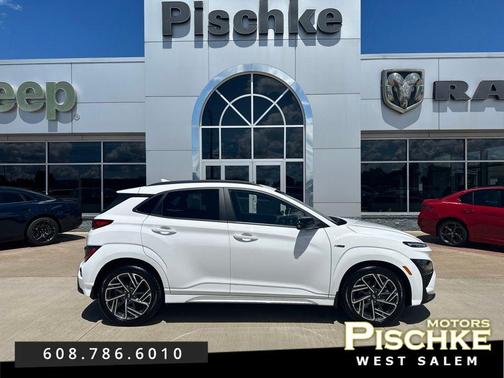 Lunar White 2023 Hyundai KONA N Line