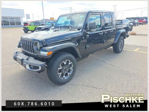 Black Clear-Coat Exterior Paint 2026 Jeep Gladiator Sahara 4x4