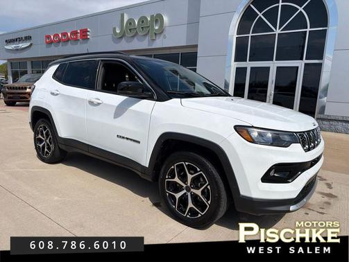 Bright White Clearcoat 2025 Jeep Compass Limited